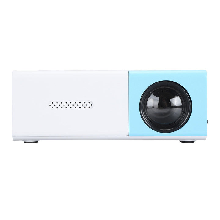 Small Projektor, 1080P FHD USB Tragbarer Projektor mit eingebautem Lautsprecher, Fernbedienung, Film