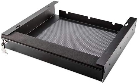 Universal abschliessbar belüftet Laptop Sicherheit Schublade 17-Inch/Black 17-Inch, 17-Inch