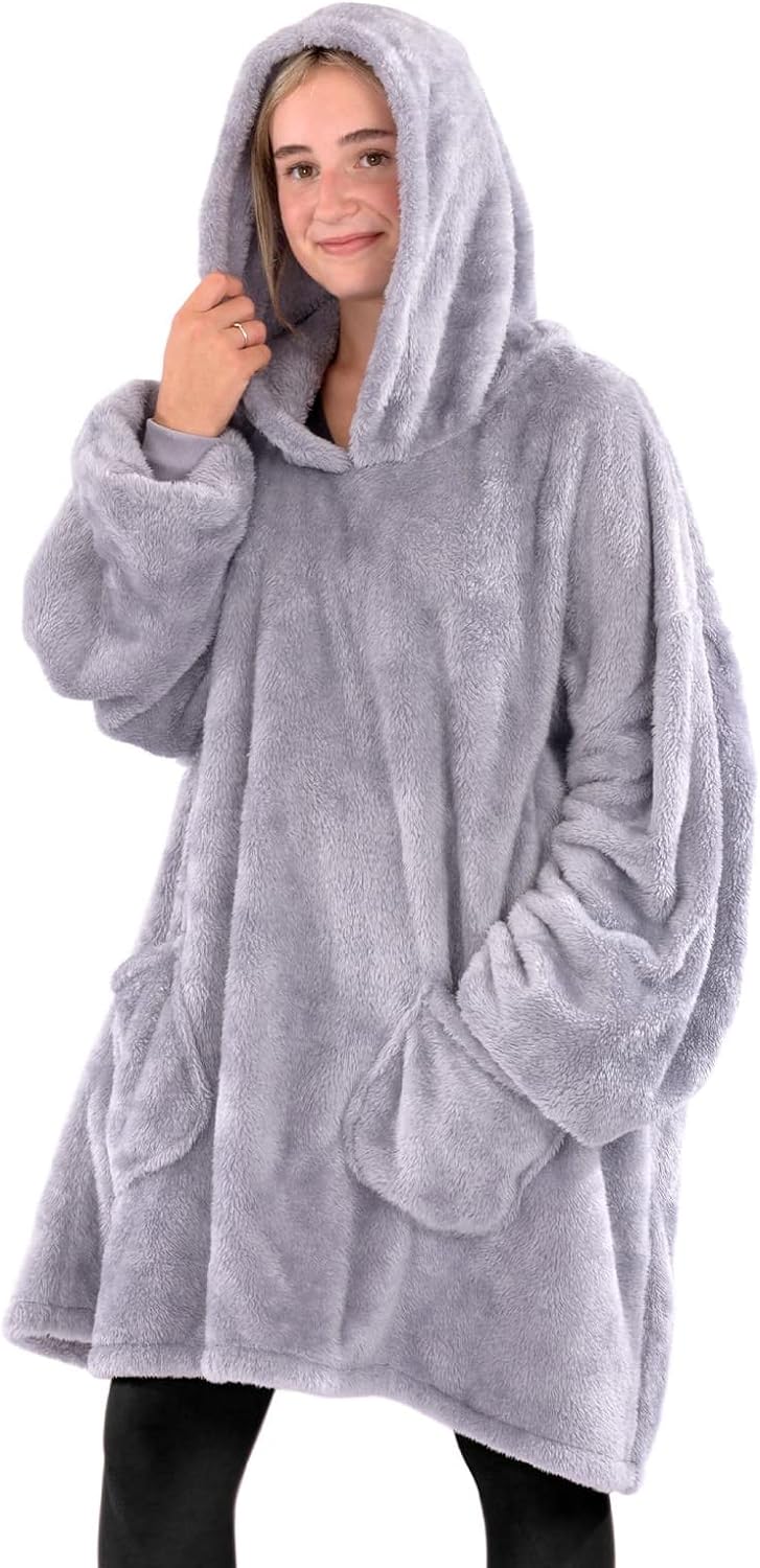Snug Rug Decke mit Ärmel Pullover Decken-Kapuzenpullover Übergrosse Sweatshirt Hoodie Kuscheldecke m
