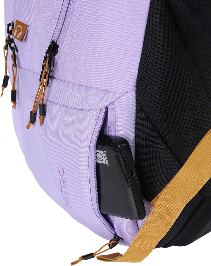 Nitro Snowboards Rucksack Stash, Schultasche, Freizeitrucksack Lavender, Lavender
