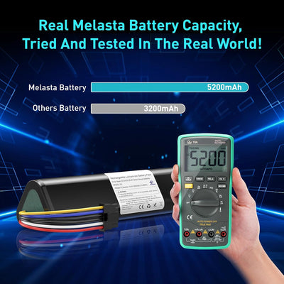 melasta Akku 14.4V 6500mAh für Neato Staubsauger, Lithium-Ionen Akku für NeatoBotvac D3 D4 D5 D6 D7