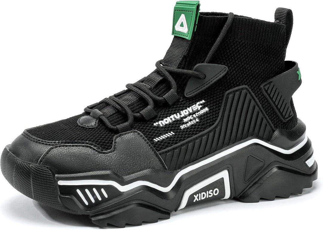 FUSHITON Herren Sportschuhe Turnschuhe Gym Leicht Hohe Schuhe Outdoor Fitnessschuhe Freizeitschuhe S
