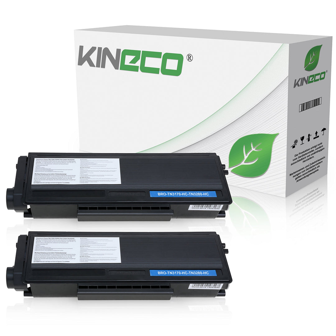 Kineco 2 Toner kompatibel für Brother TN-3280 HL-5340 DL HL-5350DN 5370 5380 D DN DNLT DN 2 LT DW W