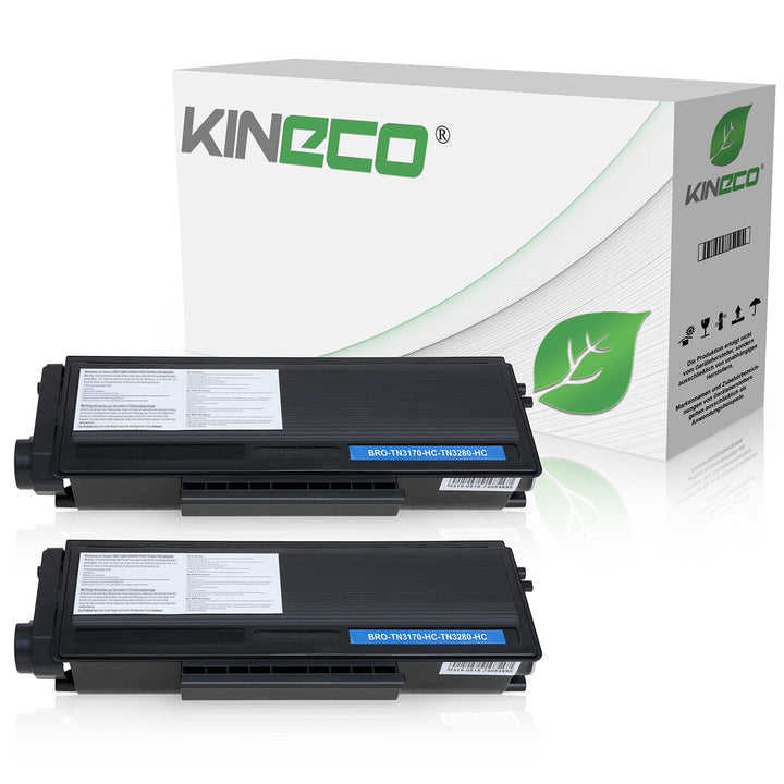 Kineco 2 Toner kompatibel für Brother TN-3280 HL-5340 DL HL-5350DN 5370 5380 D DN DNLT DN 2 LT DW W