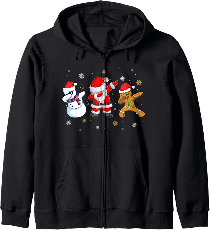 Dabbing Weihnachtsmann Santa Weihnachten Christmas Xmas Kapuzenjacke