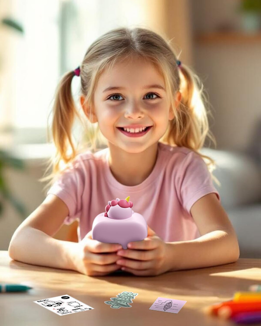 Memoking T02 Schutzhülle - Einhorn-Form, Weiches Silikon, Niedliches Design, Kompatibel mit T02 Mini