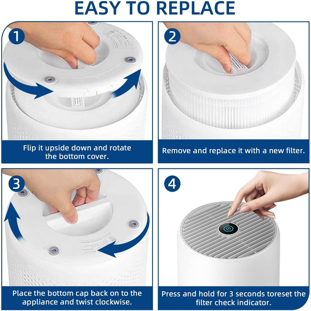 2 Stück Luftreiniger Filter für Philips 800 Series, H13 True HEPA Ersatzfilter für Philips AC0820/10