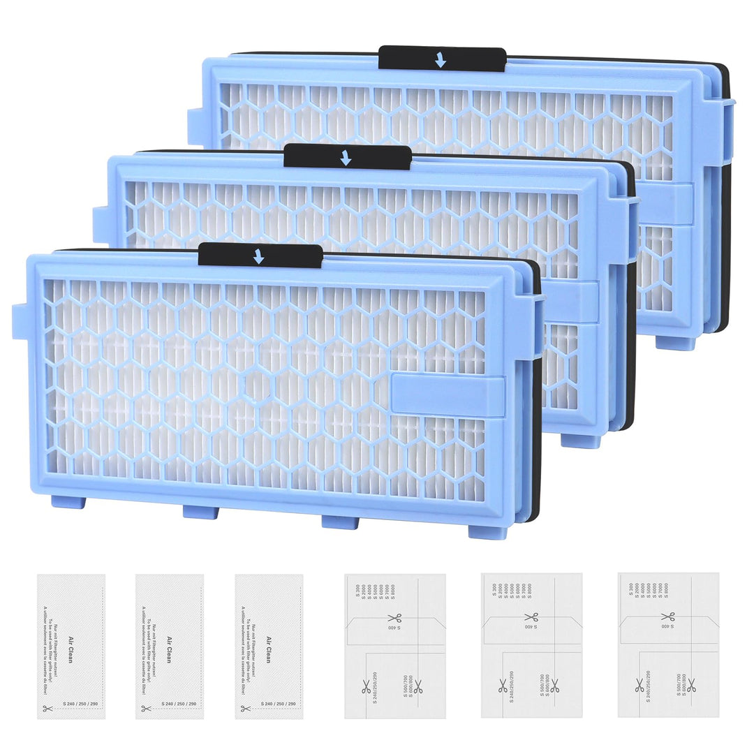 3 Sätze Ersatz Filters für Miele Compact C1, C2, Complete C2, C3, S8340 S8360 S8380, Guard S1 L1 M1
