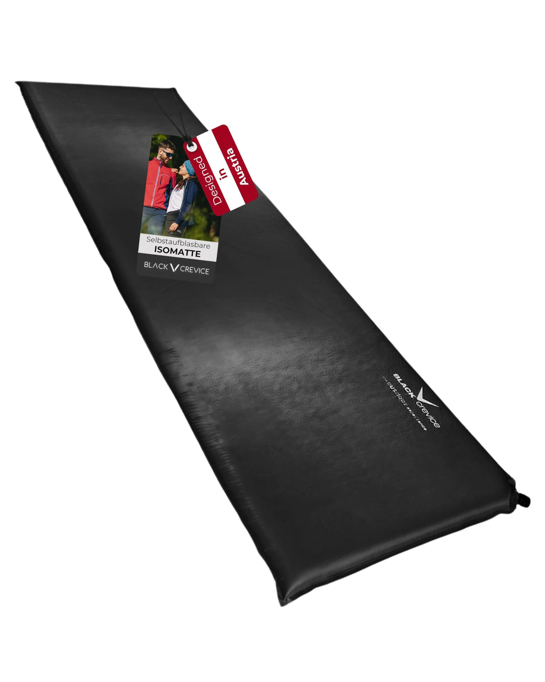 Black Crevice selbstaufblasbare Luftmatratze I Isomatte selbstaufblasend I Outdoor-Isomatte I aufbla