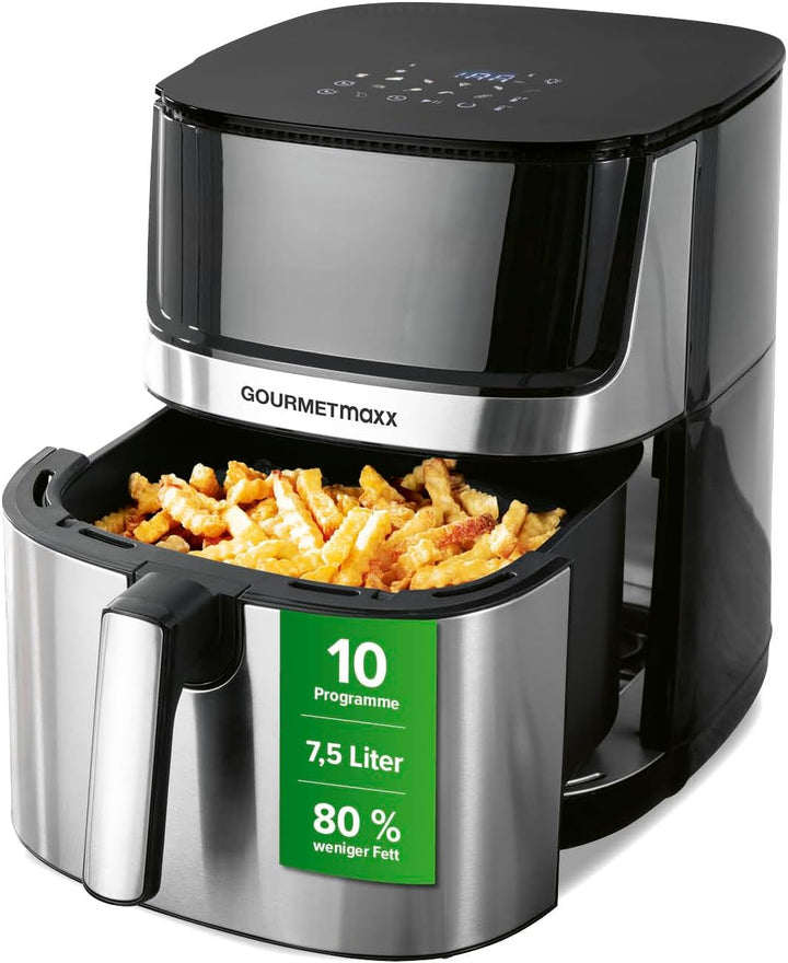 GOURMETmaxx 4in1-digitale Heissluftfritteuse | Leistungsstarker Airfryer 2200 W | Fettarmes + energi