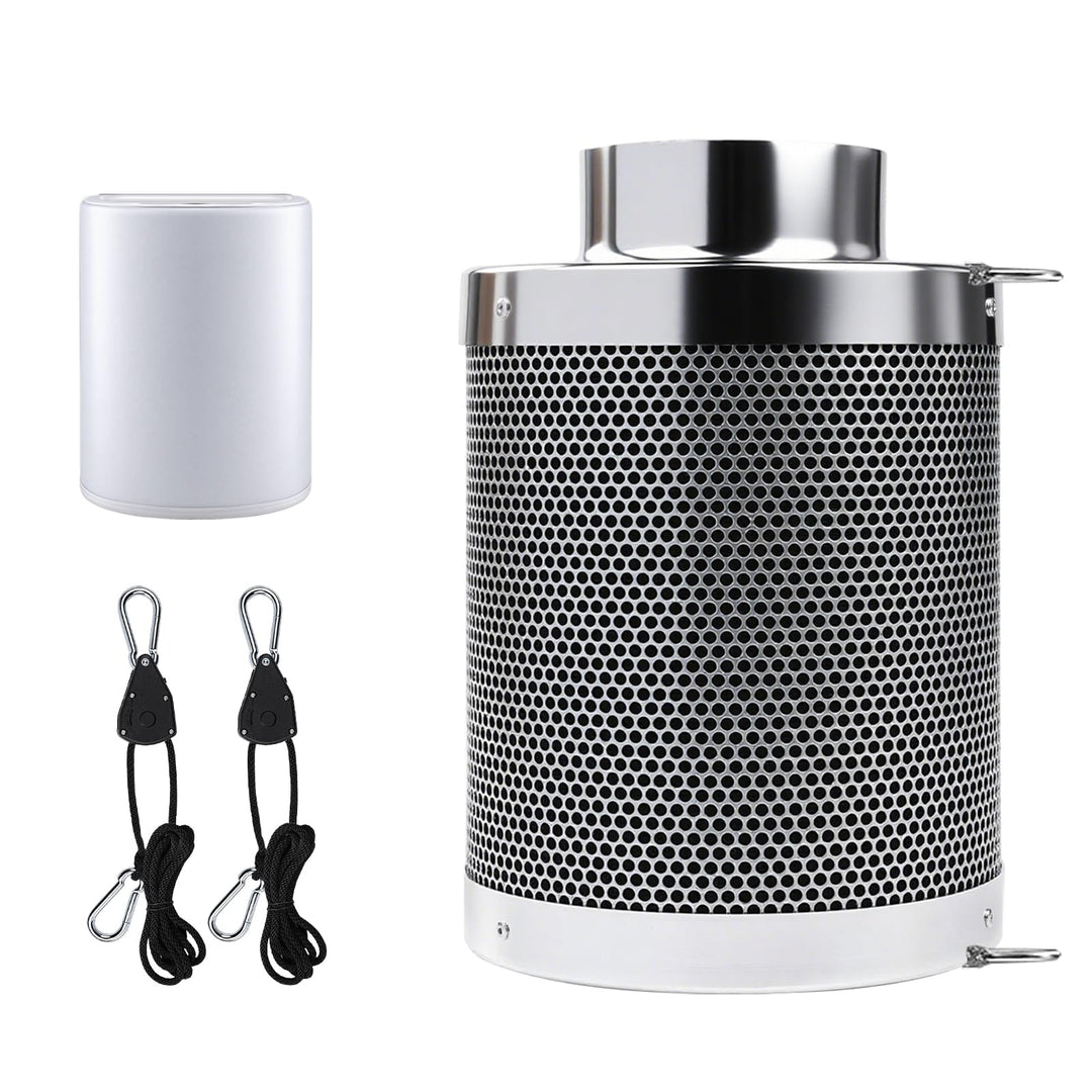 Aktivkohlefilter 100mm,4 Inch Kohlefilter Air Carbon Filter mit Seil zum Aufhängen,für Rohrventilato