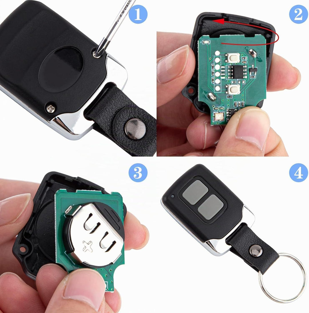 pepape 2 Stück für Entrematic EA433 2KS, EA 433 2KM, RCU 433-2K, RCU 433-4K | Kompatibel mit Normsta