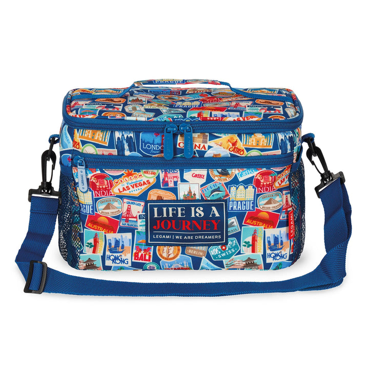 Legami - Lunchbag für das Mittagessen, Thema Travel Stickers, Lunchbag für das Mittagessen, grosses