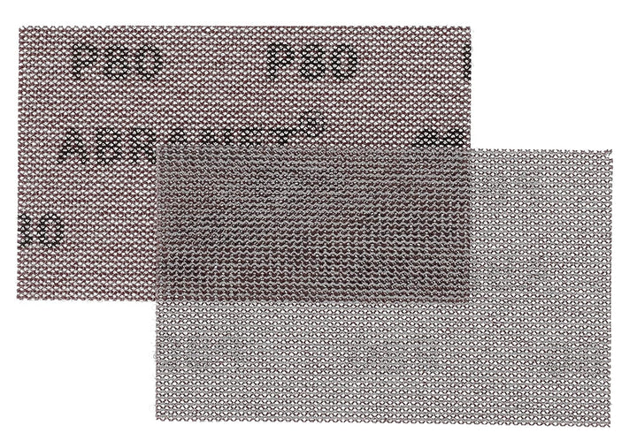 Mirka Abranet Netz-Schleifstreifen 81x133 mm Klett/Korn P80 / 50 Stk/zum Schleifen von Holz, Spachte