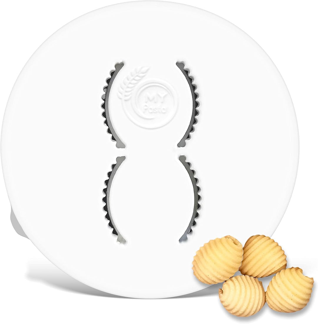 MY Pasta Pastadisc aus POM - Gnocchi Sardi/kleine gestreifte Muscheln - Philips Pasta Maker Avance 7