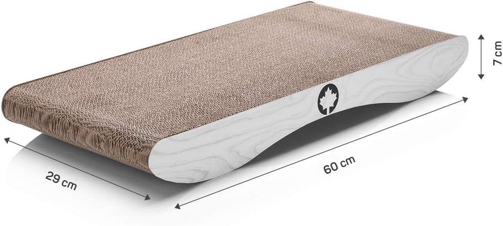CanadianCat Company | Kratzkarton Comet L | 60 x 29 x 7 cm | Kratzmöbel, Kratzbrett | XL Qualitäts-P