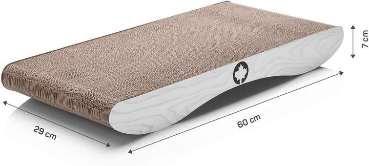 CanadianCat Company | Kratzkarton Comet L | 60 x 29 x 7 cm | Kratzmöbel, Kratzbrett | XL Qualitäts-P