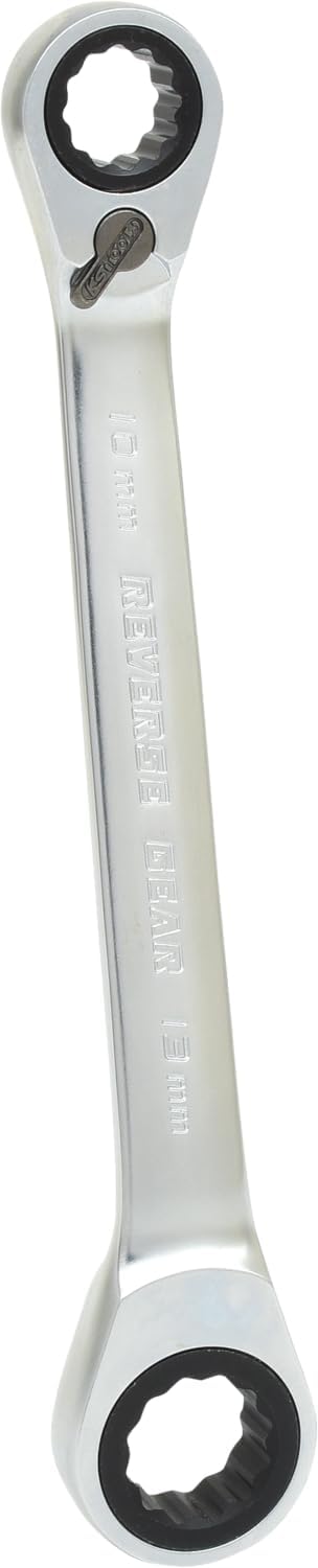 KS Tools 503.4574 GEARplus Doppel-Ratschenringschlüssel umschaltbar 10x13mm, 10x13mm