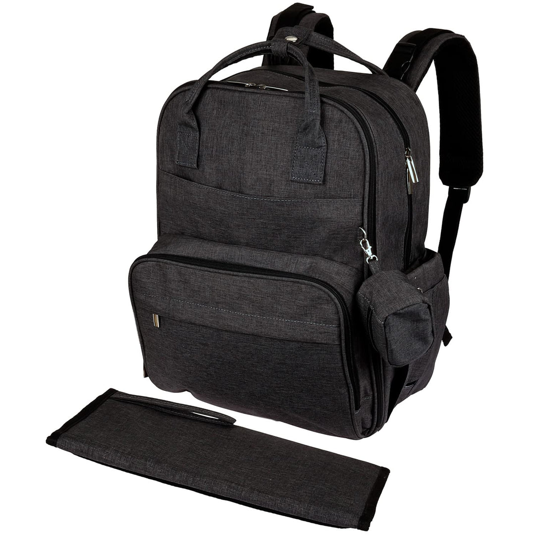 Wickelrucksack Baby Wickeltasche Grosser Stauraum, die Tasche kann am Kinderwagen angehängt werden,