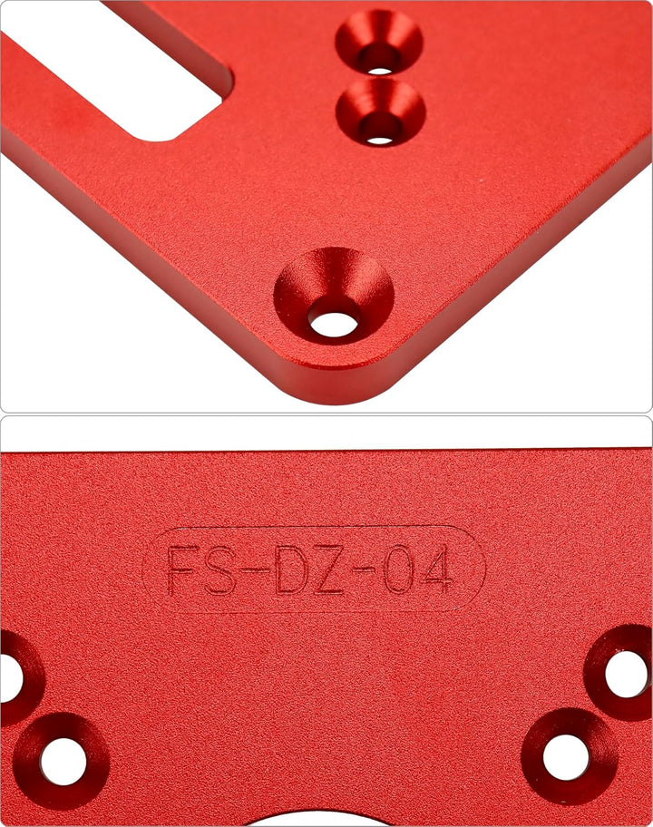 QWORK® Universal Router Tisch Einlegeplatte aus Aluminiumlegierung für Holzbearbeitung,Fräsplatte mi