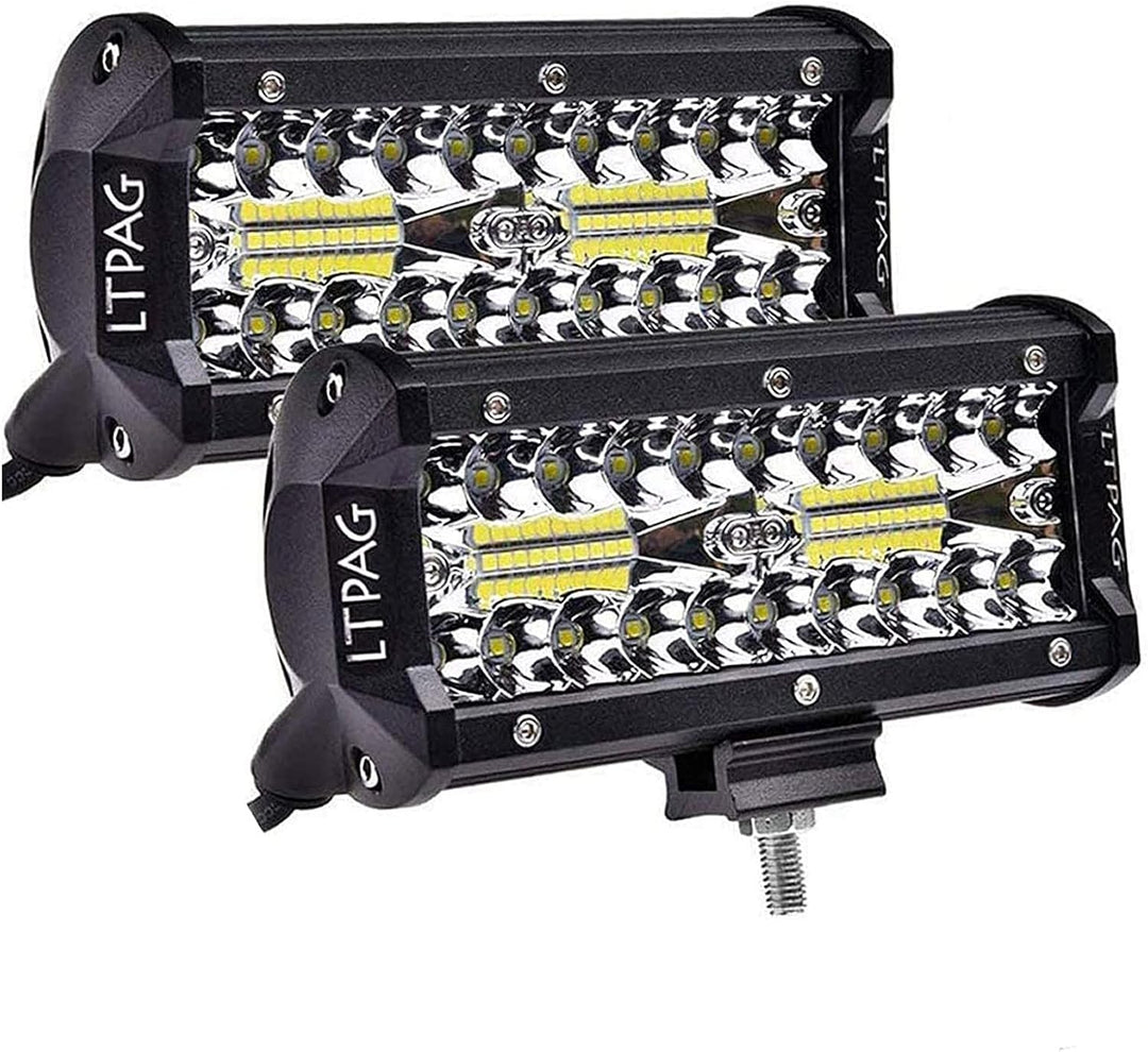 LTPAG LED Zusatzscheinwerfer, 7 Zoll LED 240W Arbeitsscheinwerfer 24000LM 6000K IP68 Wasserdicht Flu
