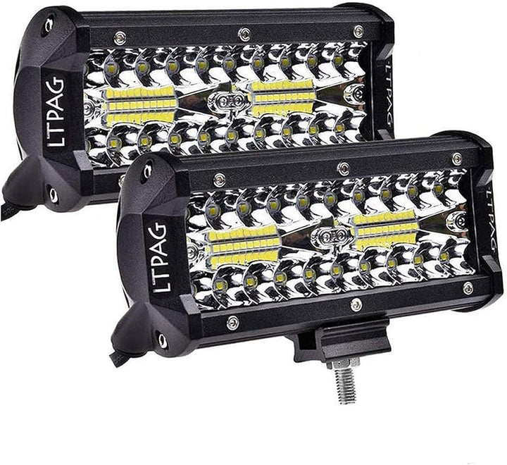 LTPAG LED Zusatzscheinwerfer, 7 Zoll LED 240W Arbeitsscheinwerfer 24000LM 6000K IP68 Wasserdicht Flu