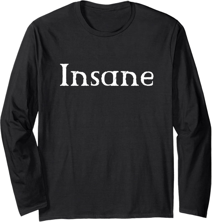 Insane Aesthetic Emo Goth Punk Shirt Gift Langarmshirt