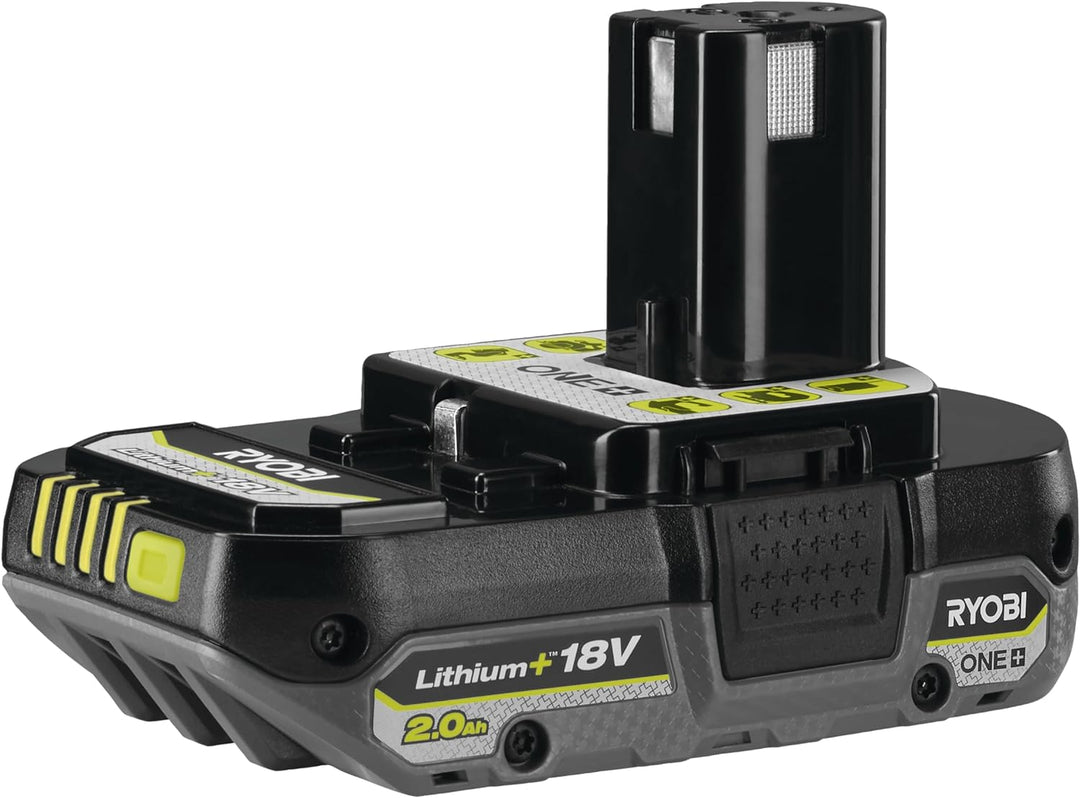 RYOBI 18 V Akku RB1820C (2,0 Ah Lithium+ Akku, Lithium+ Akkutechnologie setzt Massstäbe für Laufzeit