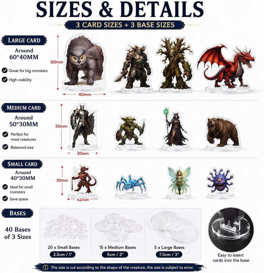 DND Miniatures Dungeons and Dragons Starter Set 170 Minis für DND 5E Maps Pathfinder Accessories Fla