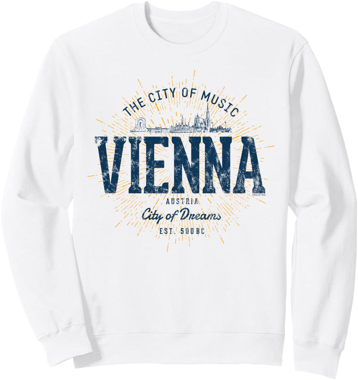 Wien Österreich Retro Style Vintage Austria Vienna Sweatshirt