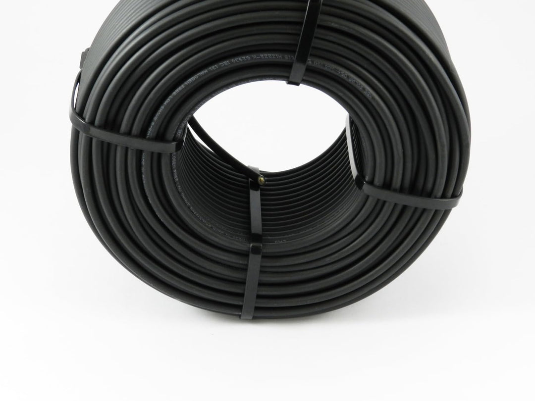 SOLARTRONICS Solarkabel 4mm² 100m schwarz, Photovoltaik Kabel H1Z2Z2-K, UV-fest, Solar Verlängerungs