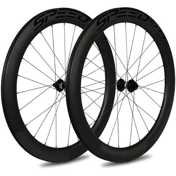 Veltec Unisex – Erwachsene Laufradsatz Speed 6.0 21mm SR Disc Shimano 12x100/12x142, schwarz/schwarz