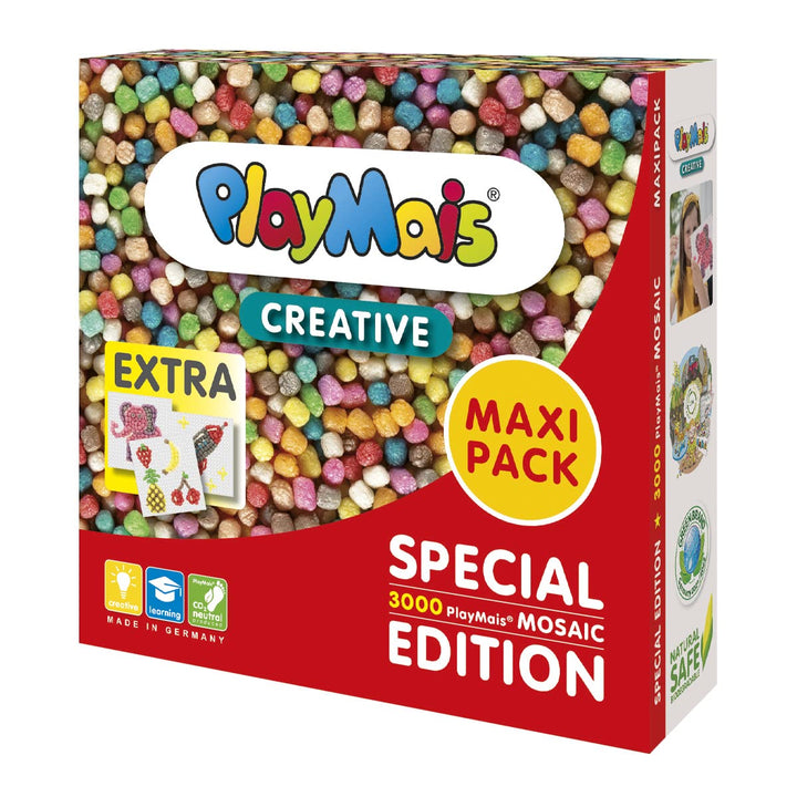 Playmais MAXI PACK Creative für Kinder ab 3 Jahren | Motorik-Spielzeug mit 3.000 Vorlagen | Fördert