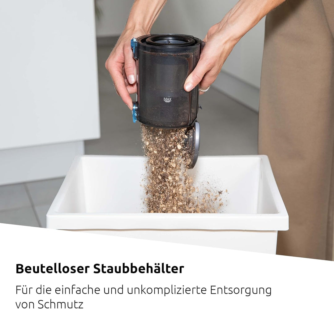 TechniSat VIOLA VC6 – kabelloser Staubsauger (Akku, bis zu 60 min, Saugleistung 25000Pa, Bürstenlose