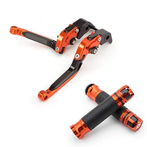 FXCNC CNC Aluminum Folding Extendable Adjustable Brake Clutch Levers compatible for KTM 690 SMC/SMC-