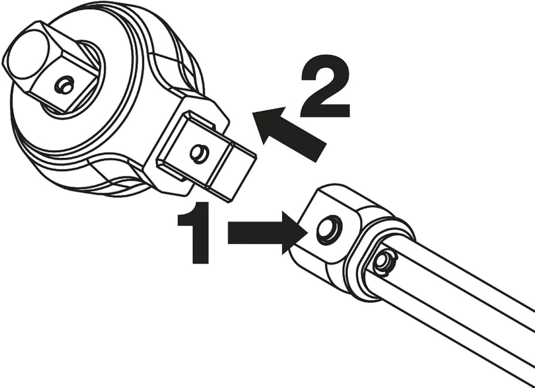 HAZET 6408 Bit-Einsteck-Umschaltknarre