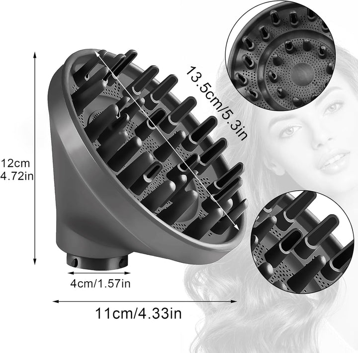 DianSung Diffusor Aufsätze für Dyson Airwrap Styler HS05 HS01, umwandelbar für Airwrap Styler in Haa