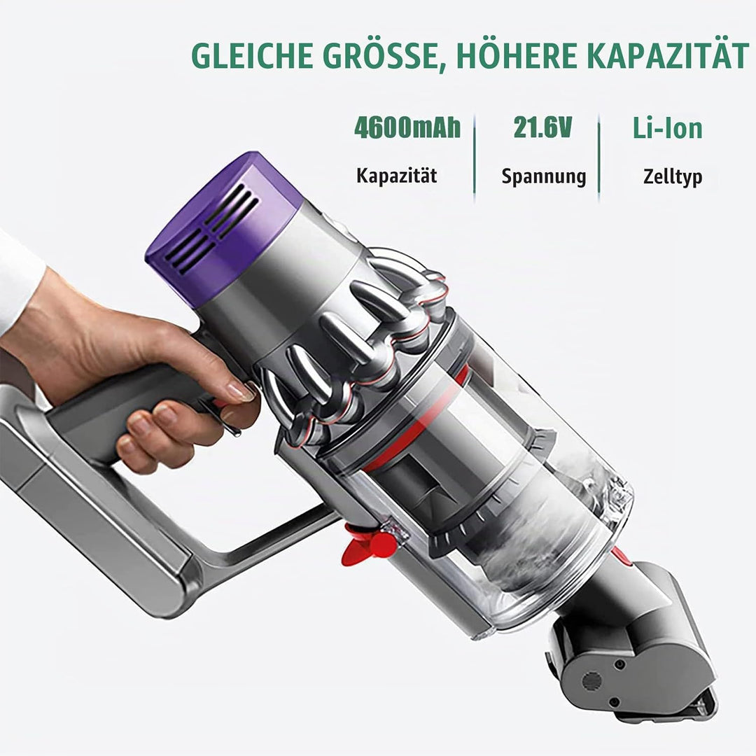 21.6V 4.6Ah Akku für Dyson V6 DC62, Ersatzakku für Dyson V6 DC58 DC59 DC61 DC72 DC74 SV03 SV05 SV06