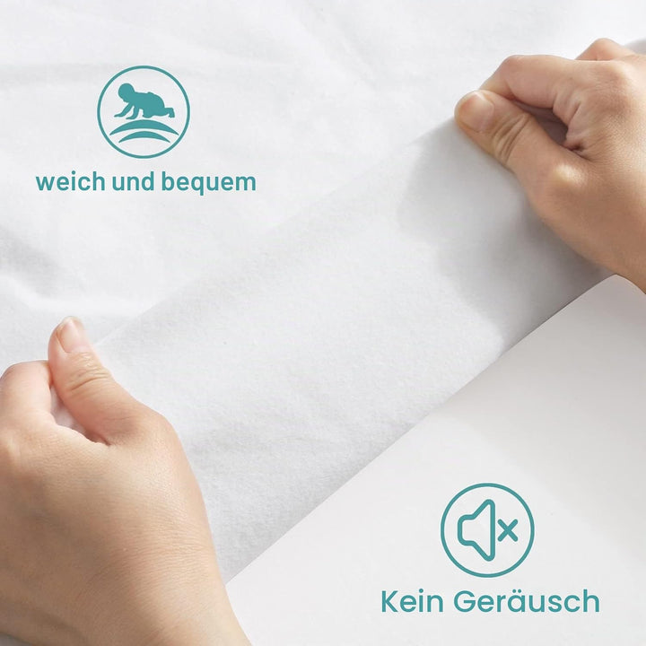 Bedecor Doppelpack Matratzenschoner Wasserdicht Wasserundurchlässige Matratzenauflage Molton 140x200