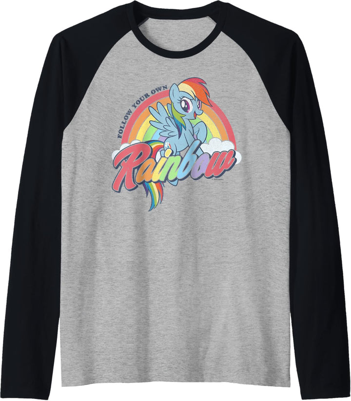 My Little Pony Rainbow Dash Follow Your Own Rainbow Raglan