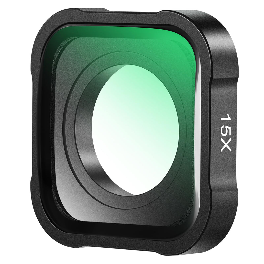 NEEWER 15X Makro Objektiv Kompatibel mit GoPro Hero 13 12 11 10 9 Action Kamera Close Up Anti Reflek