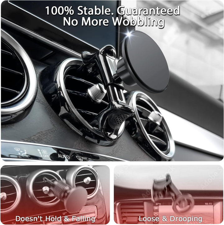 MagSafe Handyhalterung für Mercedes Benz [Runde Lüftung], Einhand Bedienung Für Mercede Benz A/B/C/E