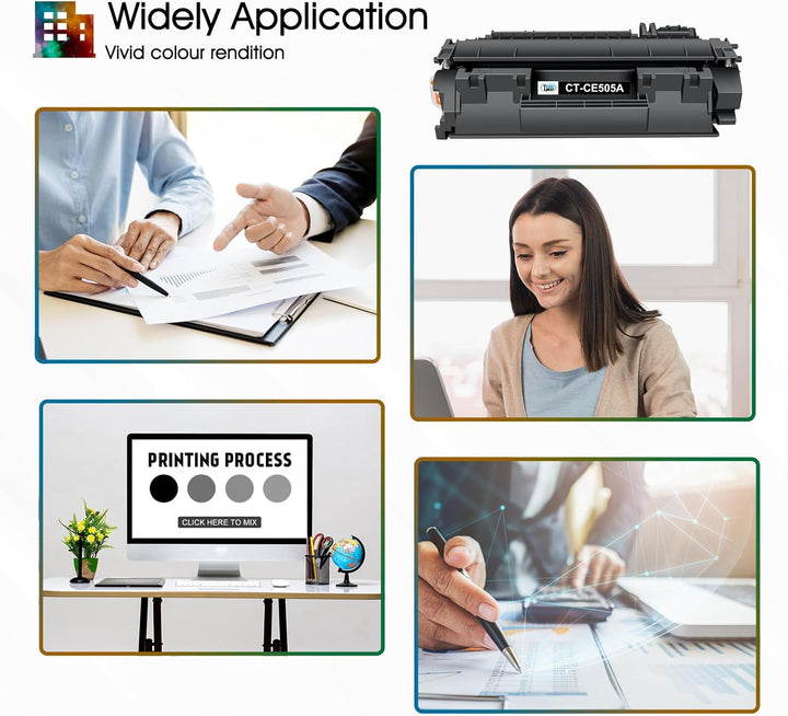 Cool Toner Kompatibel Tonerkartusche als Ersatz für HP 05A CE505A 05X CE505X LaserJet P2035 P2055DN