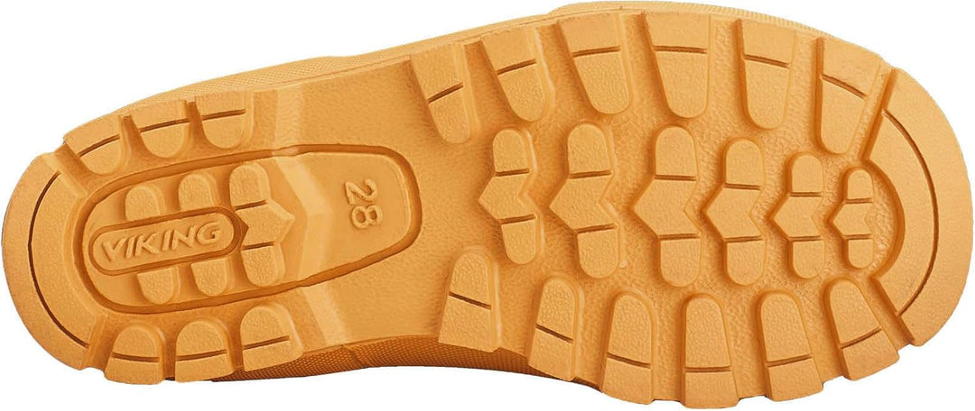 Viking Jolly Print Gummistiefel Unisex Kinder 21 EU Yellow Black, 21 EU Yellow Black