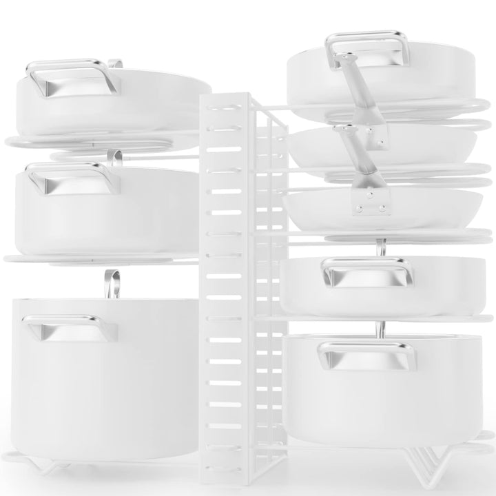 G-TING Topfständer, 8 Ebenen, Töpfe und Pfannen-Organizer zum Ordnen und Aufbewahren in der Küche, v