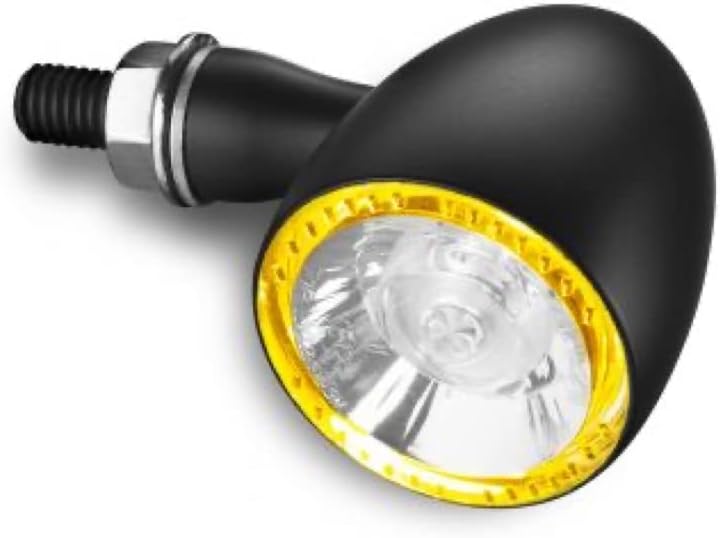 Kellermann Motorrad Blinker E geprüft LED Positionslicht/Blinker M8 Bullet 1000® PL Yellow schwarz,