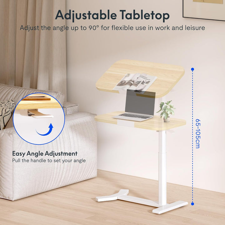 FLEXISPOT Beistelltisch H5 - Flexibler Laptoptisch und Betttisch mit neigbarer Tischplatte, höhenver
