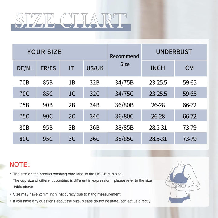 SHEKINI BH Damen mit Bügel Push up BH Blumen Spitze Balconette BHS Rückenfrei Bustier Gepolstert Büg