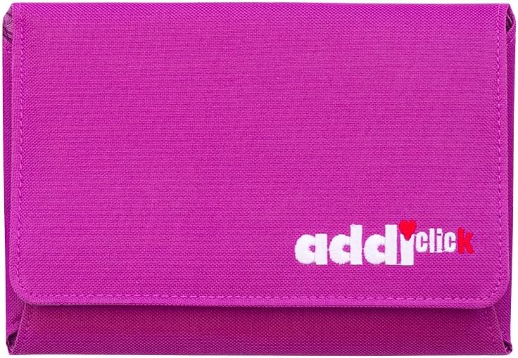 Addi Lace Long Etui, Metall, Purple/Pink/Silver, 25 x 17 x 3.5 cm