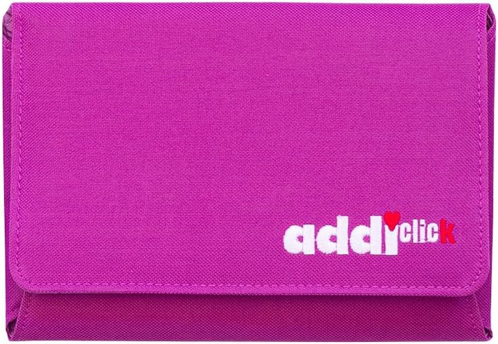 Addi Lace Long Etui, Metall, Purple/Pink/Silver, 25 x 17 x 3.5 cm